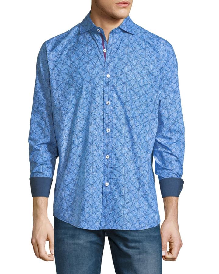 Classic-fit Geometric Pattern