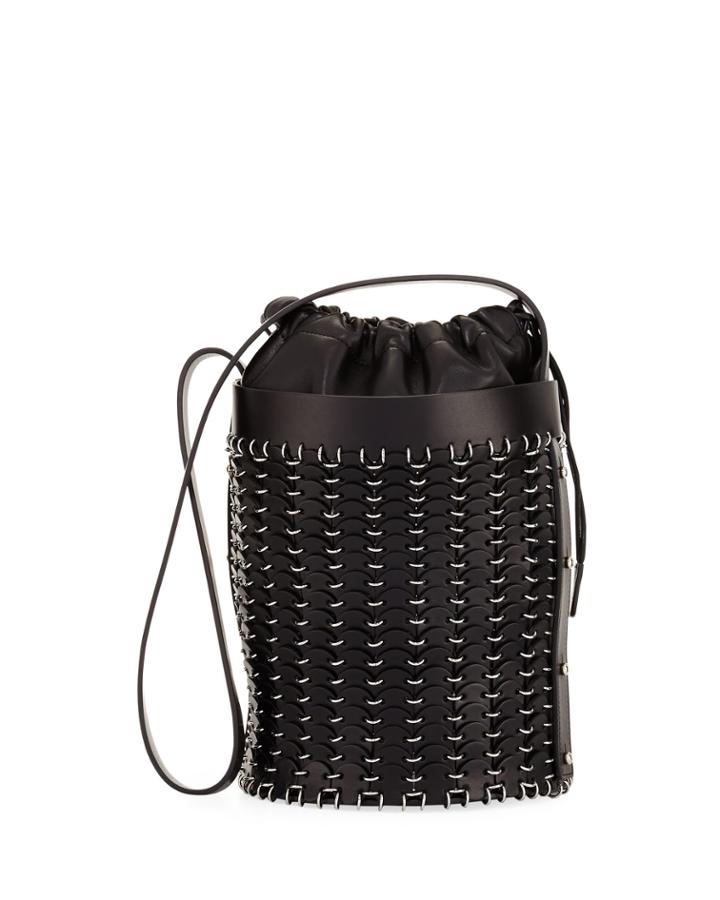 14#01 Drawstring Chain-link Bucket Bag