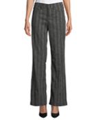 Mid-rise Striped