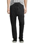 Maverick Slouchy Cargo Pants, Granite Black