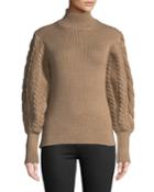 Turtleneck Chunky Cable-knit
