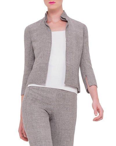 3/4-sleeve Mock-neck Jacket