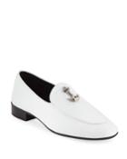 Men's Dressy Leather Loafers With Anchor Detail
