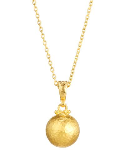24k Small Spell Balloon Pendant Necklace
