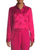 Signature Button-front Star-print
