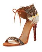 Rio Feather Ankle-tie Sandal,