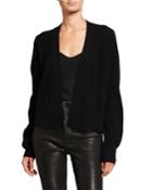 Cashmere Ribbed Open-front