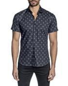 Men's Cocktail Printed Short-sleeve