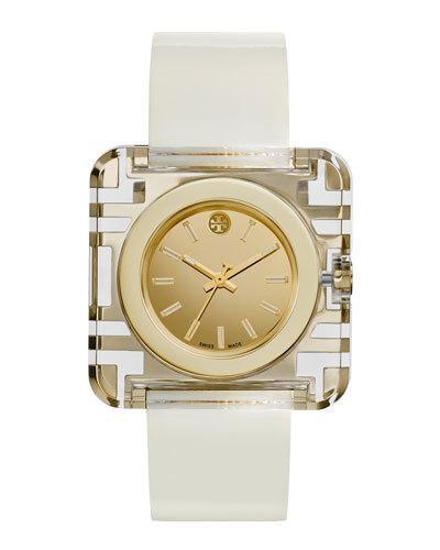 Izzie Leather-strap Golden Watch