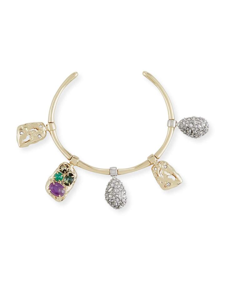 Swinging Charm Cuff Bracelet