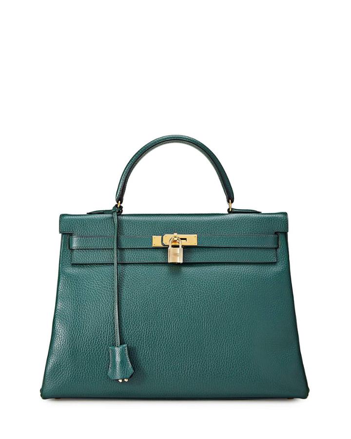 Kelly Retourne 35 Satchel Bag, Vert Clair