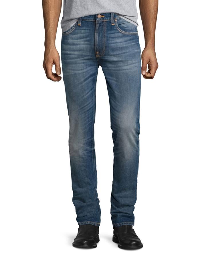 Men's Lean Dean Indigo Throb Whiskered Jeans