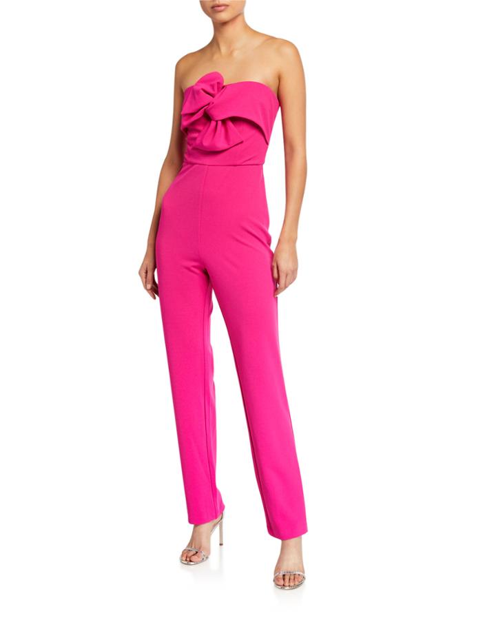 Bow-tie Strapless Jumpsuit