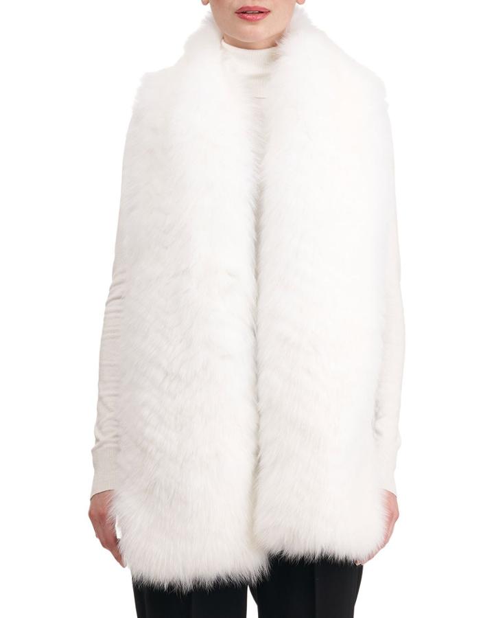Shadow Fox Feathered Fur Boa
