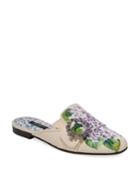 Floral-print Corduroy Loafer