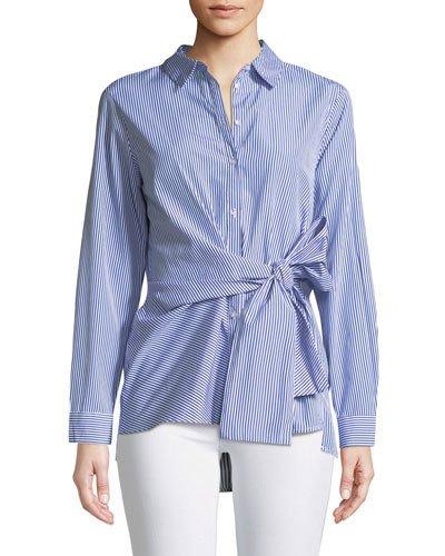 Barret Tie-waist Button-front Tunic