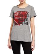 Cheap Trick Love Me Raw-edge Graphic Tee