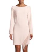 Feather-trim Long-sleeve