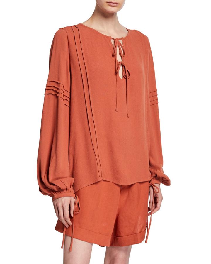 Savannah Tie-neck Blouse
