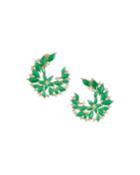 Dewy Vine Post Earrings, Green