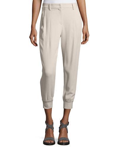 Cropped Pants W/ Tux