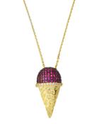 Ice Cream Cone Pendant Necklace
