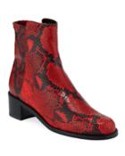 Easyon Reserve Python-print Leather Booties