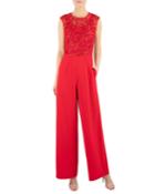 Embroidered Wide-leg Jumpsuit