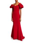 Off-the-shoulder 3d Bow-sleeve