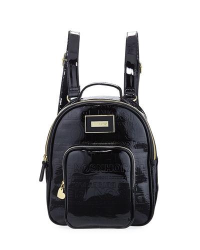 Logo-embossed Faux-leather Backpack