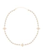 Diamondette Clover Choker Necklace, Gold