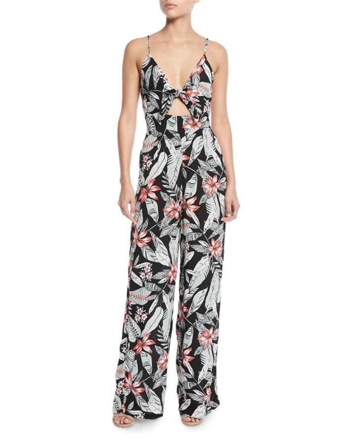 Aloha Cove Tie-front Jumpsuit