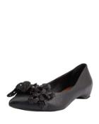 Isis Leather Medallion Flat, Black