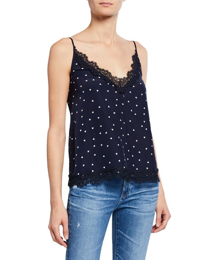Heart-printed Tank Top