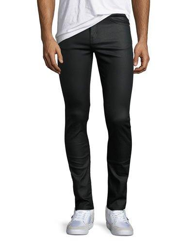 Tight Slim-fit Denim Jeans, Black