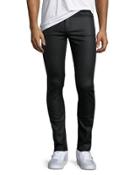 Tight Slim-fit Denim Jeans, Black