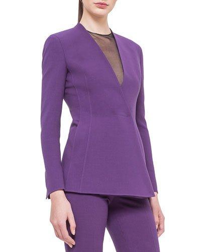 Asymmetric Snap-front Cardigan Jacket