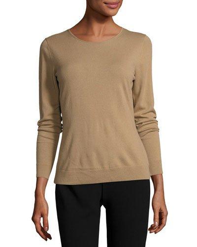 Wool Sweater Top, Camel