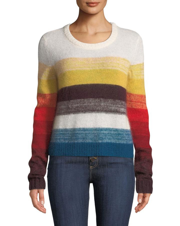 Alizeh Colorblock Mohair Pullover