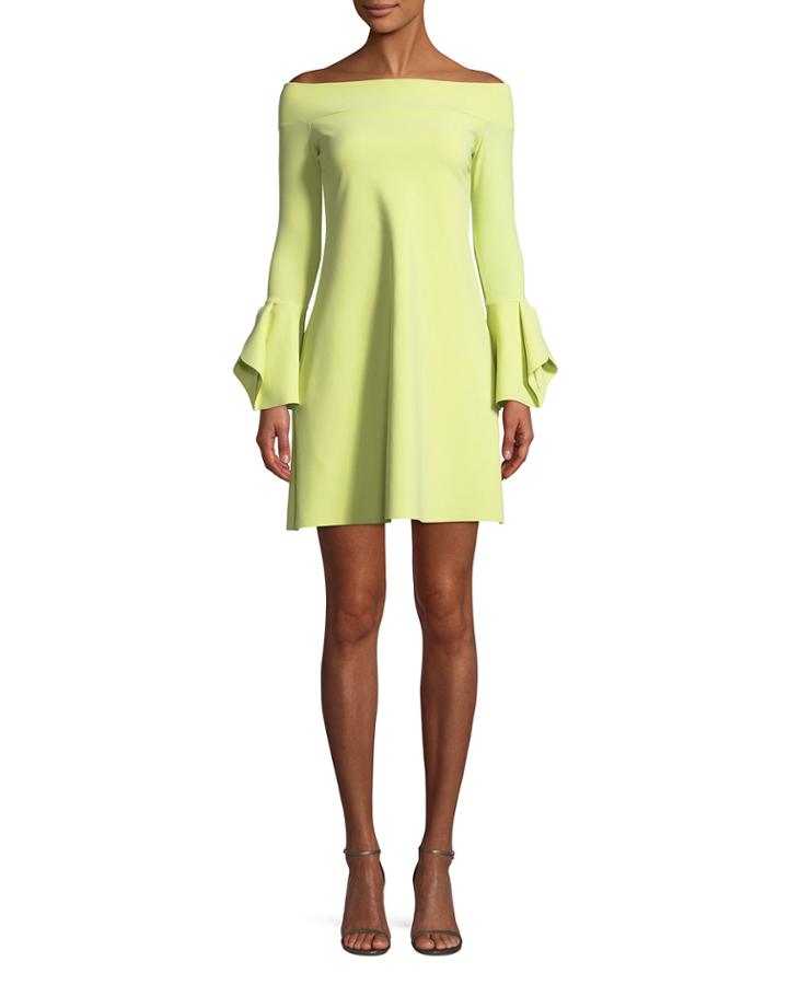 Berit Off-the-shoulder Mini Cocktail Dress