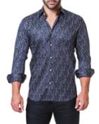Men's Fibonacci Marble Black Shaped-fit