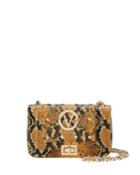 Beatriz Quilted Python-print Leather