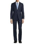 Modern-fit Wool Two-piece Textured
