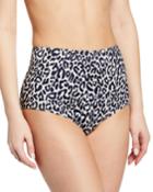 Timeless High-rise Animal-print Bikini Bottoms