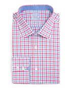 Gingham Check Dress Shirt, Red/blue