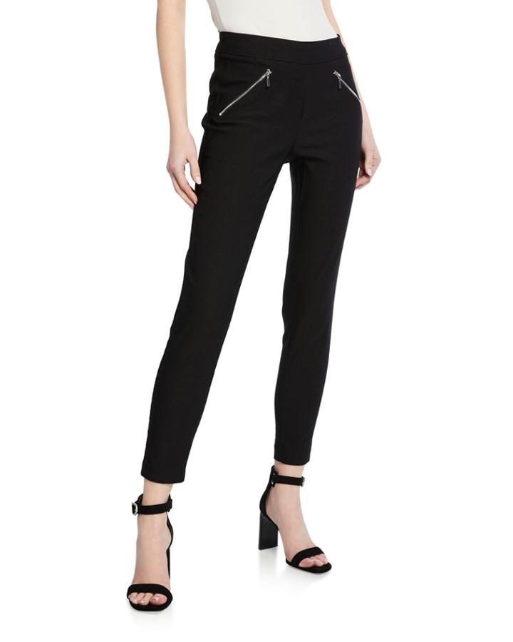 Ankle Mid-rise Zip-pocket