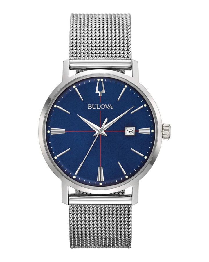 Men's 39mm Aerojet Date Watch W/ Mesh Strap,
