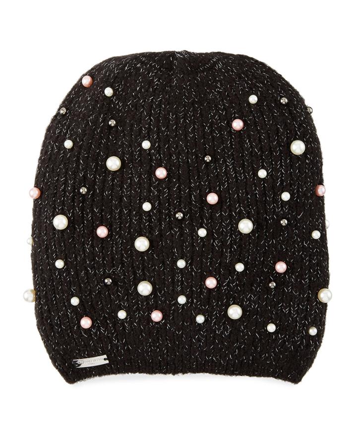Metallic And Pearly Beanie