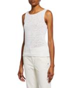 Knit Scoop-neck Sleeveless Travel