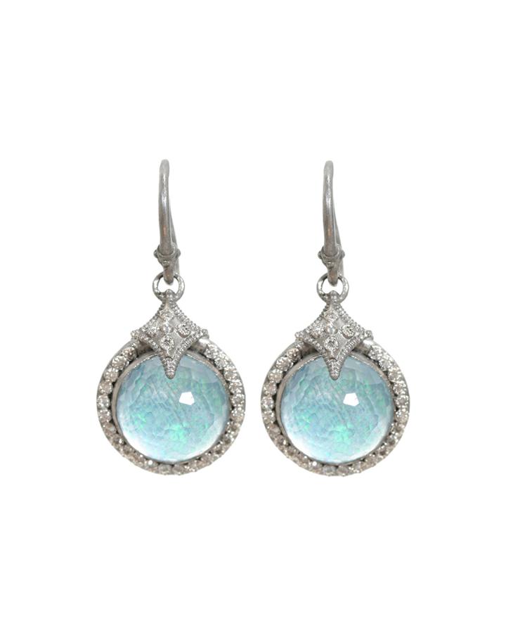 Armenta New World Opal/blue Topaz Doublet Drops, Women's
